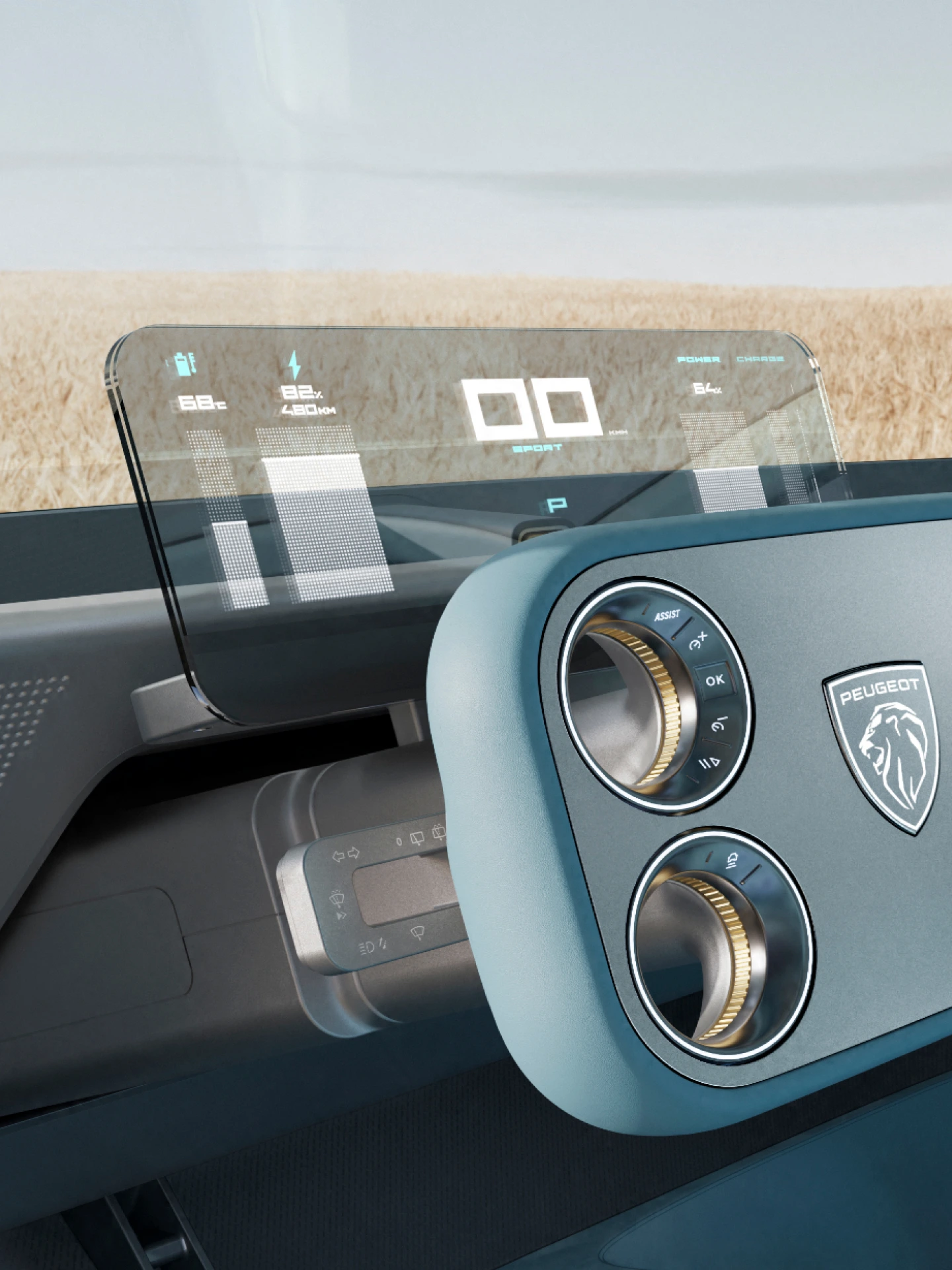 PEUGEOT RCZ Vision con quadro strumenti trasparente