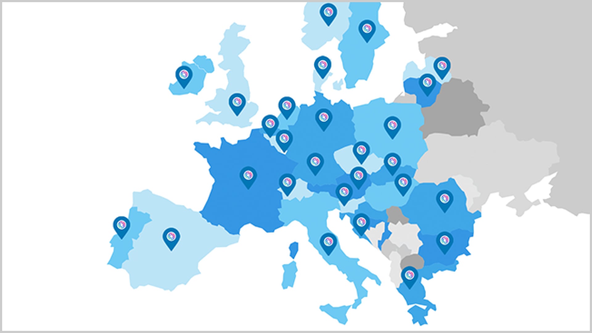 Charging points in Europe