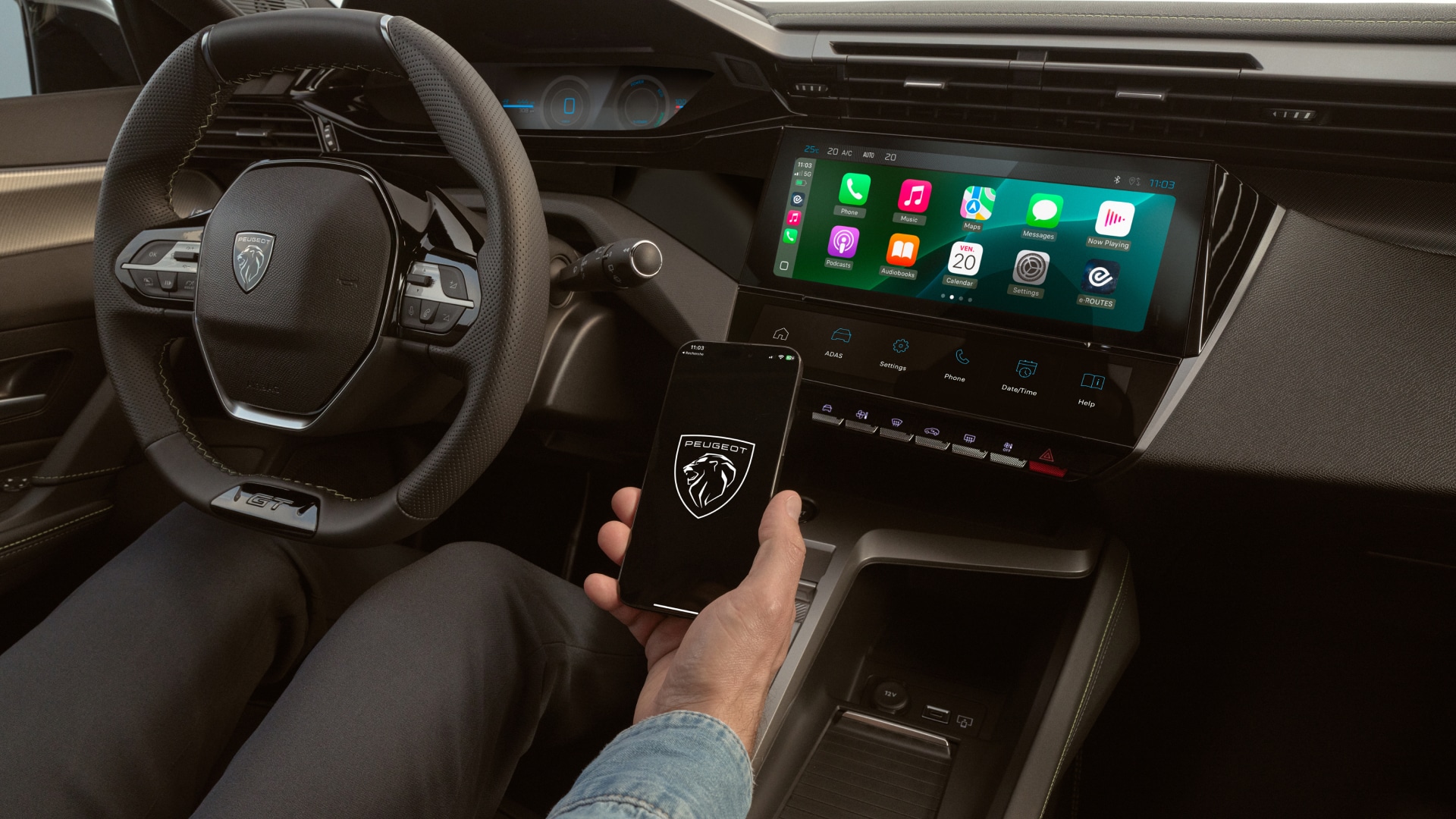 Someone on MyPeugeot app in a E-308 SW