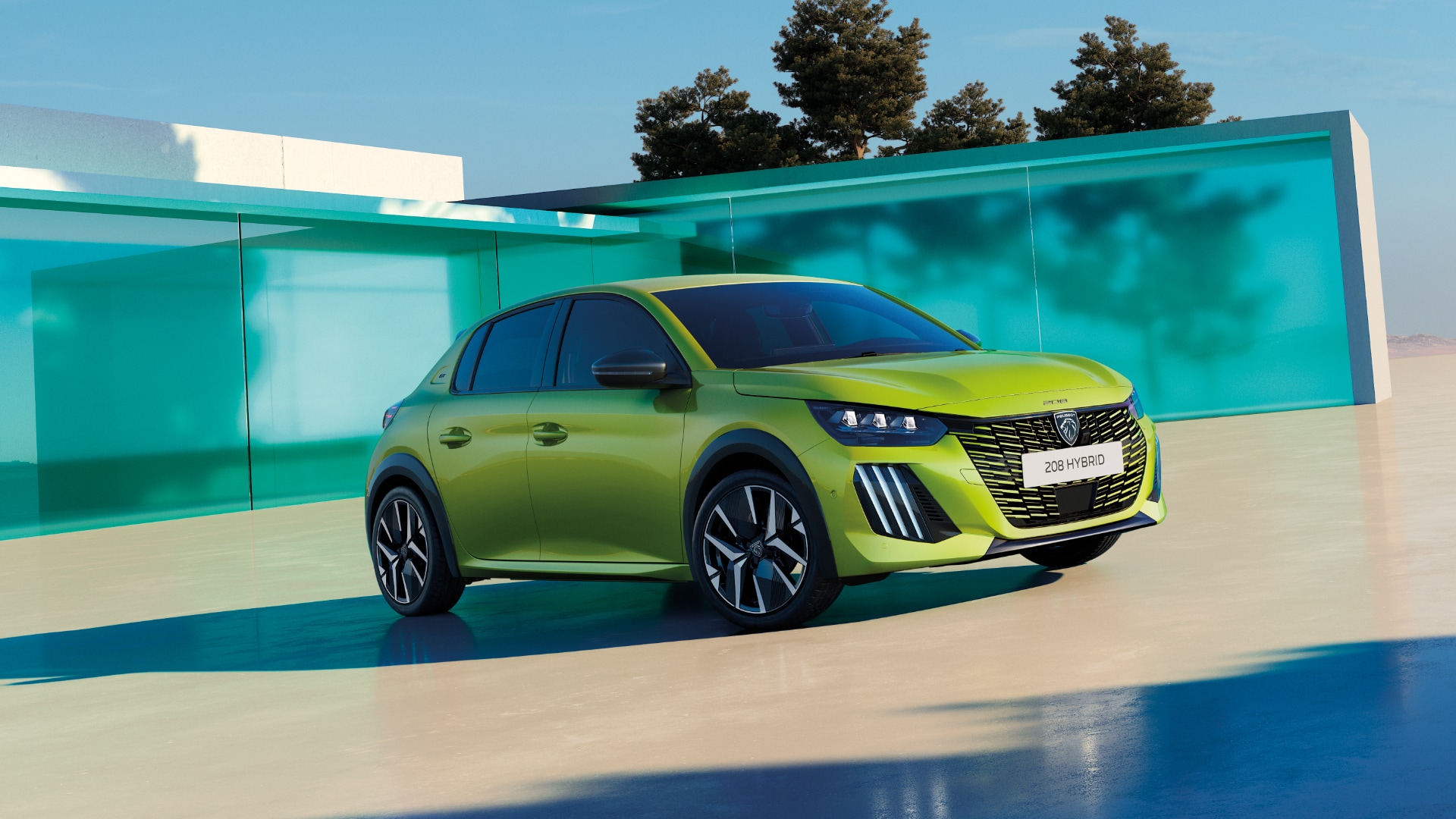 Peugeot 208 Hybrid su strada