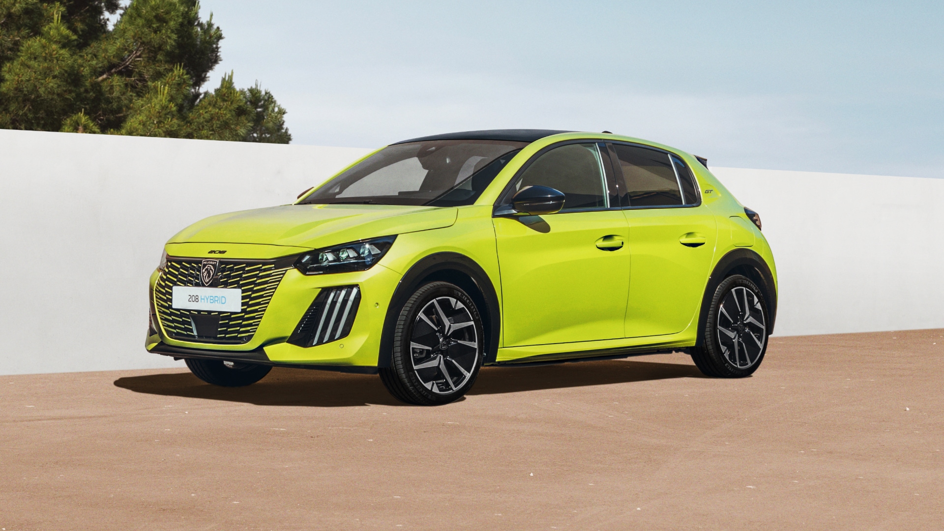 Peugeot 208 vista di tre quarti