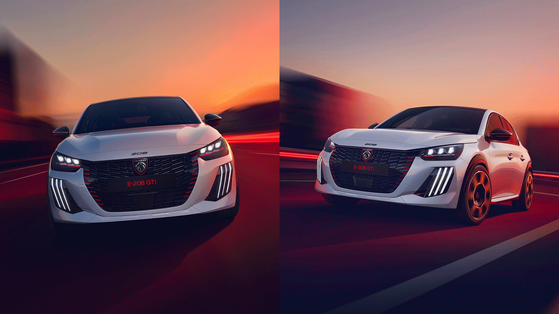 New PEUGEOT E-208 GTi rear view