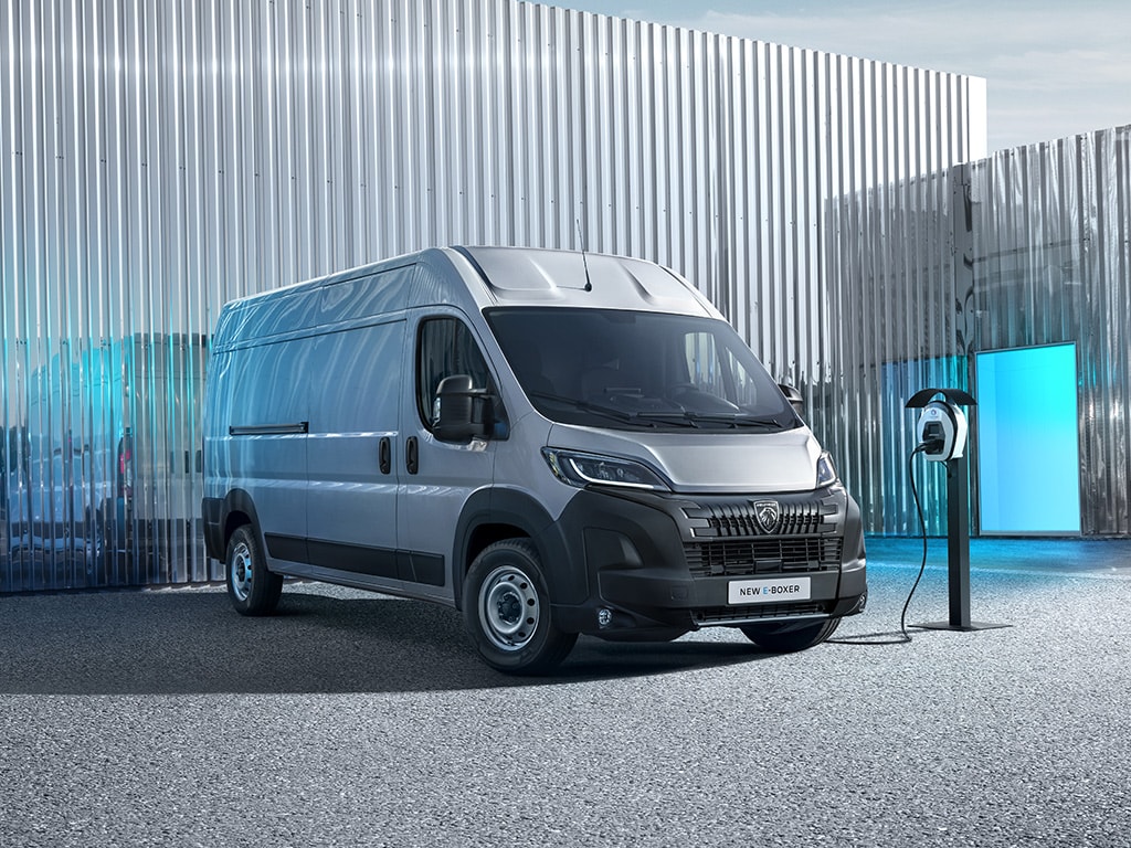 New PEUGEOT E-BOXER with electric charging station