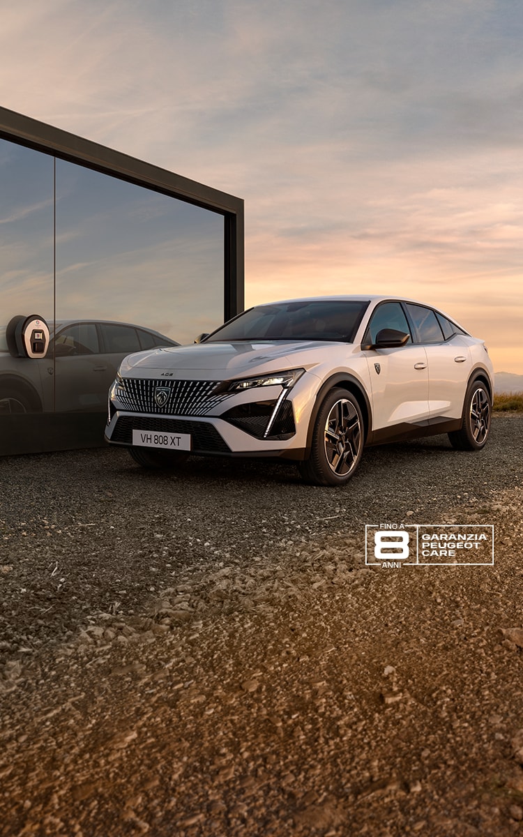 PEUGEOT E-408 all-electric front view