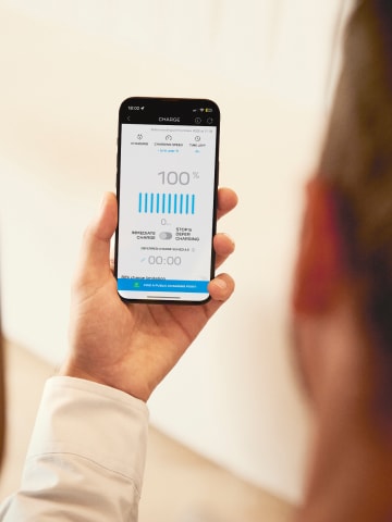 MyPeugeot app, charging car