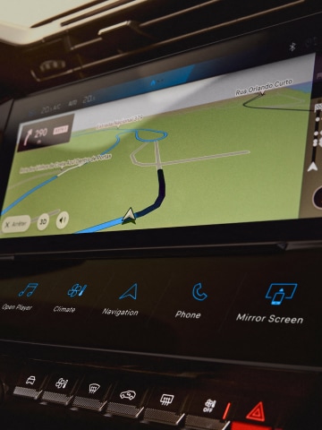 New PEUGEOT E-408 connected navigation